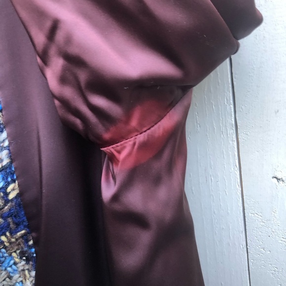 Vintage Thalhimers French Salon plaid tweed & fur collar long coat (price firm) - Picture 11 of 14